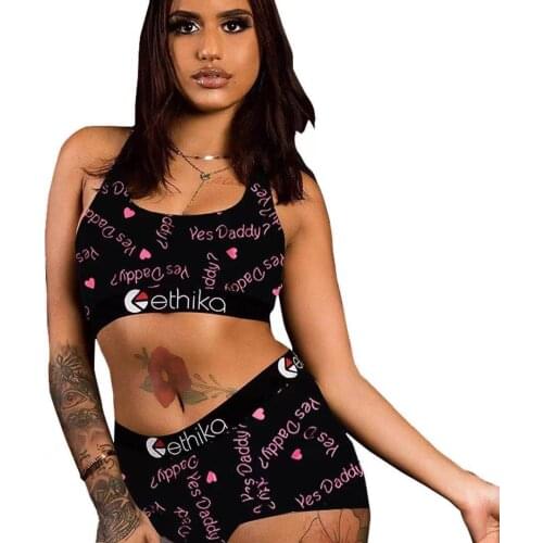 Summer New Sexy Womens Pattern Printing Shorts Suit Outdoor Sports Leisure Suit Swimsuit Womens Suit