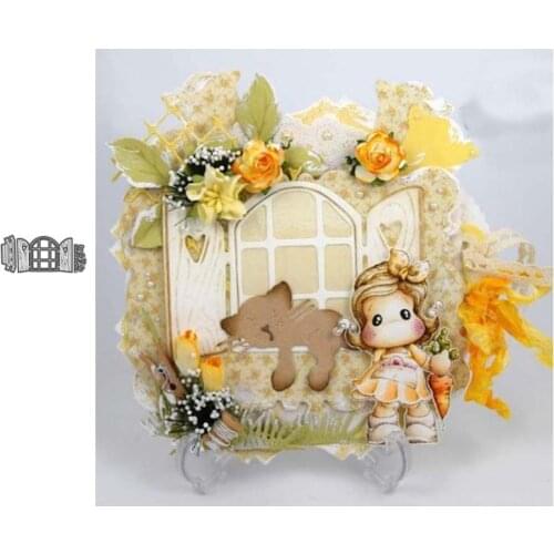 Small Window Metal Cutting Dies for Scrapbooking Handmade Tools Mold Cut Stencil New DIY Card Make Mould Model Craft Decoration