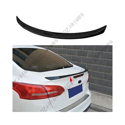 Fit For Ford Focus Sedan 2014-2015 Rear Truck Spoiler Wing Matte Cover - Black
