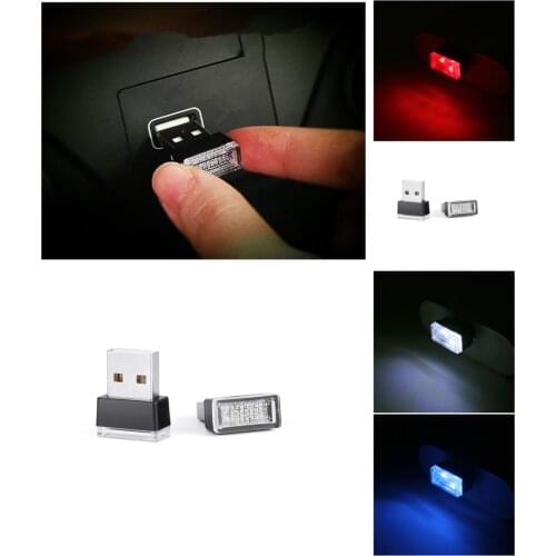 Multifunctional mini Automotive interior Car accessories USB light LED modeling lamp Ambient valve neon indoor lights for
