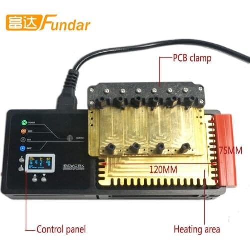Mobile phone bga rework station with control panel for separating and soldering