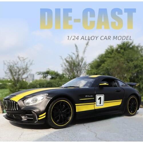 1: 24 GTR Sports Car Model Simulation Alloy Car Model Children Toy Car Model Boy Birthday Christmas New Year Gift Black