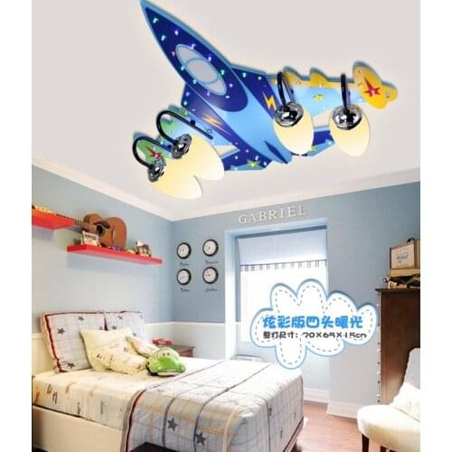 Cartoon Bluetooth Music Airplane Ceiling Lamp Creative Bedroom Bookstore Lamp Led Lamp Kindergarten Decoration japan