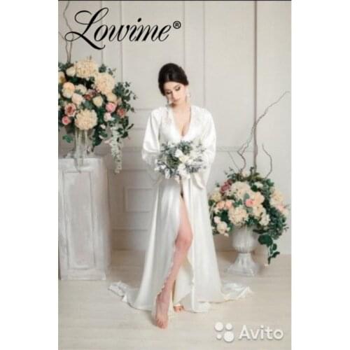 2020 New Custom White Bridal Wrap Applique Women Wedding Morning Wear Bridal Nightgown Bolero Mariage Party Dress Jacket