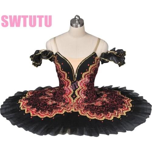 Adult red swan lake ballet tutus performance black professional ballet tutus,black swan costume,red ballet tutu BT8941