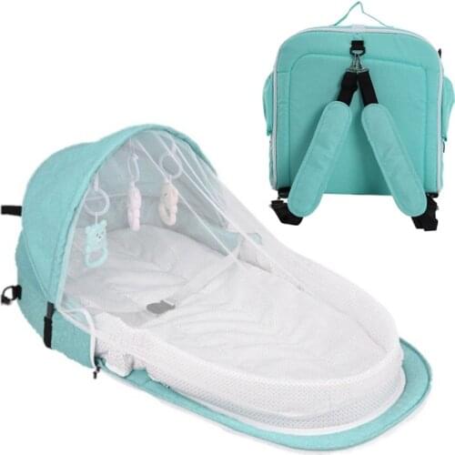 Portable Baby Mosquito Net Bed For Newborn Baby Foldable Baby Crib Travel Sun Protection Breathable Sleeping Basket With Toys23