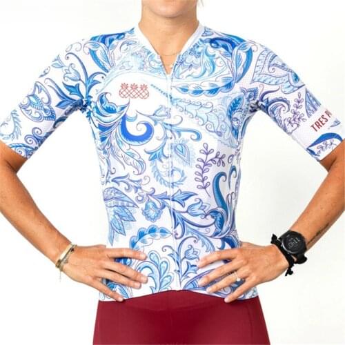 TRES PINAS womens summer short sleeve jersey ciclismo MTB Ropa de ciclismo para mujer tops cycling wear bycicle wear maillot Kit