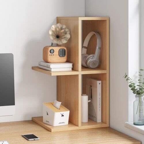 Modern Simple Small Bookshelf Shelf Table Students Simple Floor Assembly Desktop Small Book Shelf Creative Storage Bookcase