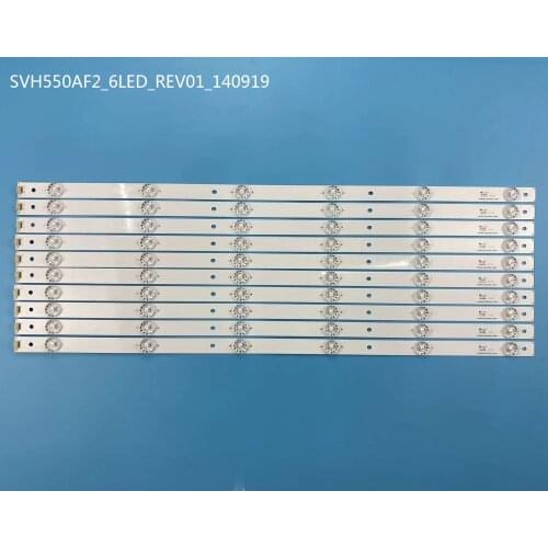 10 PCS/lot LED backlight strip for Hisense LTDN55K321 UB55EC591 LC-55n6000u SVH550AF2 LTDN55K321UWTSEU DEXP U55B9000H