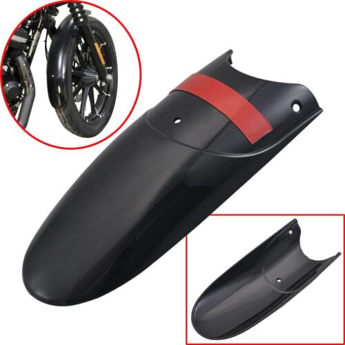 Motorcycle Bright Black Front Fender Extender Fits For Harley Sportster XL883 1200 Dyna FXDB Front Fender Extender