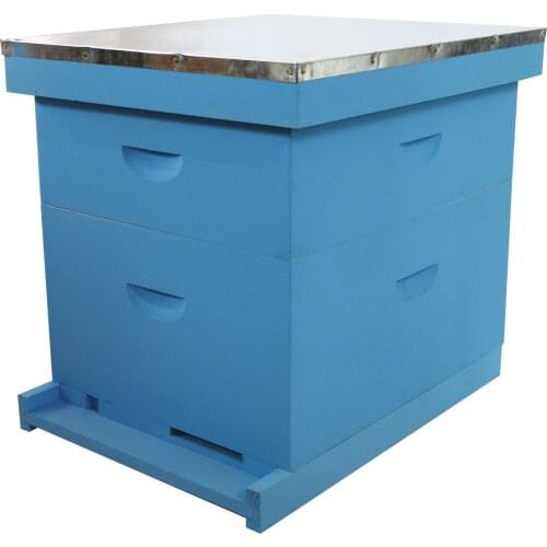 Beehive 2 layers beehive waterproof style, Langstroth 10 Frame Beehive Beekeeping Supplies