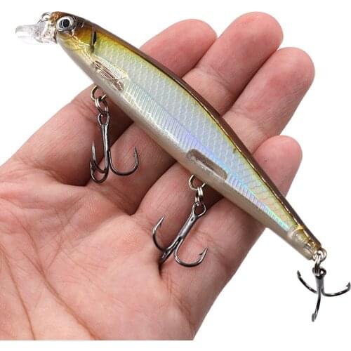 1pcs Artificial Bait FIshing Lures Slow Sink Fishing Tackle Hard Bait Minnow for Pike Bass 11cm 13g