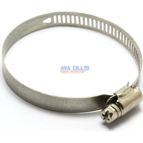 10 Pieces 46-70mm Hose Clamp Worm Gear Hose Pipe Fitting Clamp