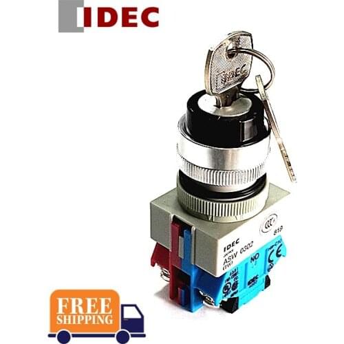 2PCS IDEC SWITCH ASW2K20 ASW0201 ASW33K20 ASW0335 ASW3K20E ASW0302 ASW3K40E ASW2K11 ASW3K11 ASW3K20 Key Selection Switch
