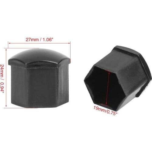 20pcs 19mm Red Plastic Car Wheel Nut Lug Hub Screw Rim Bolt Covers Dust Cap Wheel Nut Bolt Head Cover Cap