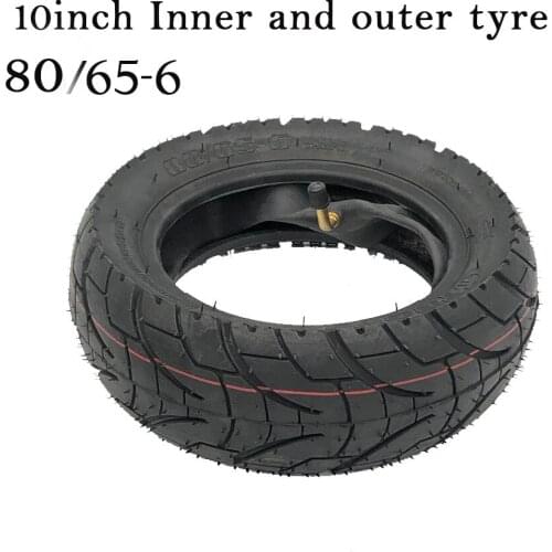 80/65-6 Off Road City Road Pneumatic Tire Inner Outer Tyre Set For Electric Scooter 10*3inch Secure Scooter Tires