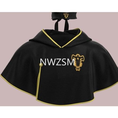 Anime Black Clover cosplay Asta cloak Cartoon clothing