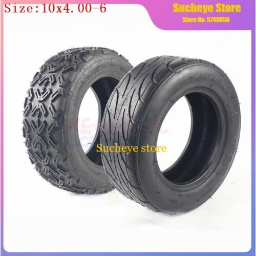 10X4.00-6 10*4.00-6 Tire Tubeless Vacuum Tyre for Harley Electric Citycoco Scooter Go Karts ATV Quad Bike OFF-Road