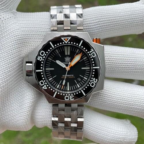 Steeldive 1969V3 New Version Mens Diver Watch Automatic Self-Wind Mechanical 316L NH35 Sapphire Crystal Waterproof BGW9 Luminous