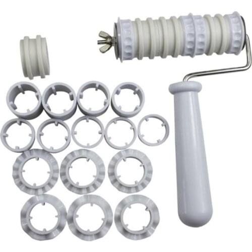 Flower Border Fondant Ribbon Roller Cutters Cake Sugar Cutter Lace Cake Decorating Mold Set Embosser DIY Dough Cutting Tools P