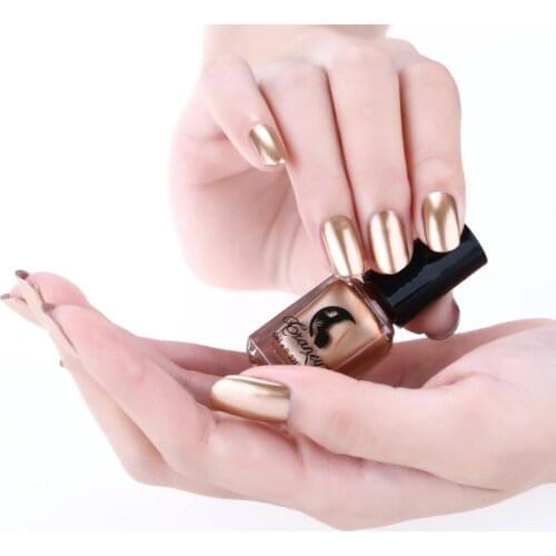 6ml Gel Nail Polish Mirror Nail Polish Plating Silver Paste Metal Color Stainless Steel Women Nail Art DIY Dropshipping #T