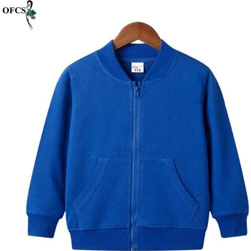 Hot Kids Toddler jacket Baby Girl Boy Zipper Fleece Spring Thin Coat Cotton Jacket Outwear sports childrens Coat Jackets 2-12T