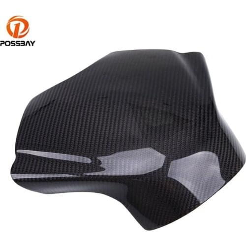 POSSBAY 1 Pc Motorcycle Gas Oil Tank Pad Cover Protector Carbon Fiber Fuel Oil cap motorbike Parts For Yamaha YZF R6 2008-2014