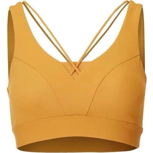 Sport Bra High Impact Workout Bra Sexy Cut Out Yoga Top Active Padded Sports Wear For Women Gym