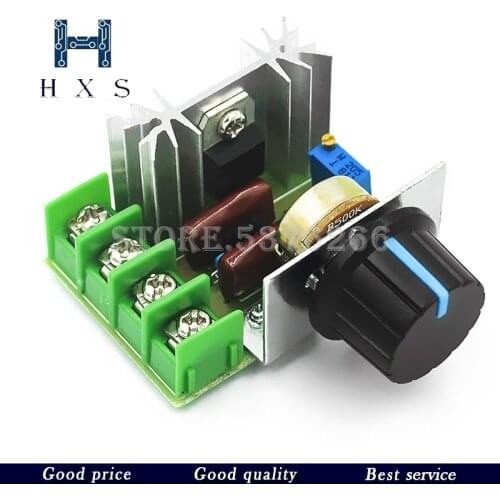 1PCS AC 220V 2000W SCR Voltage Regulator Dimming Dimmers Motor Speed Controller Thermostat Electronic Voltage Regulator Module