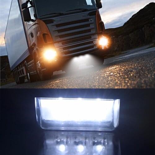 12V 6LEDs Number Plate Light License Plate Light Lamp Bulbs for Boats Motorcycle Automotive Aircraft RV Truck Trailer
