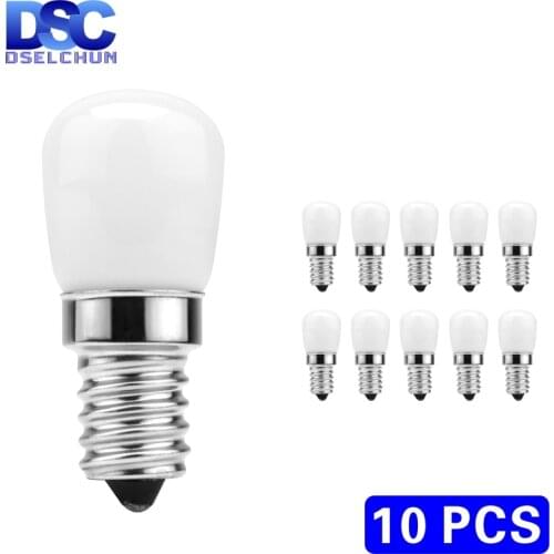 10pcs/lot LED Fridge Light Bulb E14 3W Refrigerator Corn bulb AC 220V LED Lamp White/Warm white Replace Halogen Chandelier Light