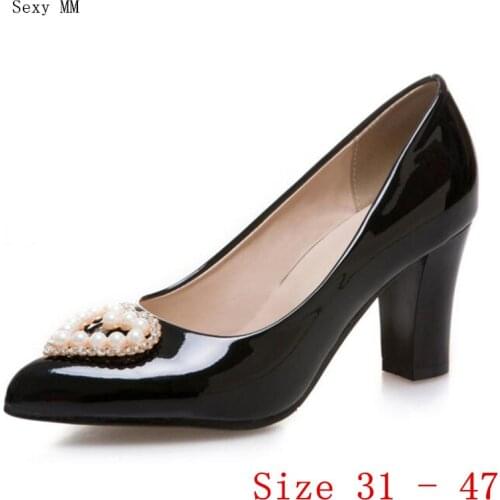High Heels Women Pumps High Heel Shoes Stiletto Woman Party Wedding Shoes Kitten Heels Small Plus Size 31 - 47