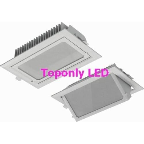 High Quality 20w Epistar square led downlight super flux smd led ceiling down lamp AC100-240V 45deg rotatable CE&ROHS 100pcs/lot