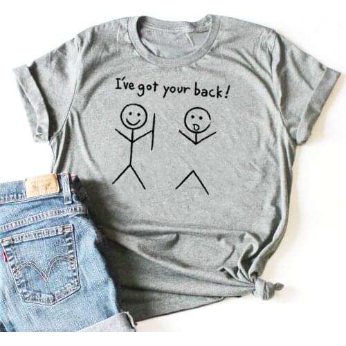 I've Got Your Back! Short Rugular Top T Shirt Resting Grinch Summer Woman Tee Tshirt Black Red Dropship Clothes