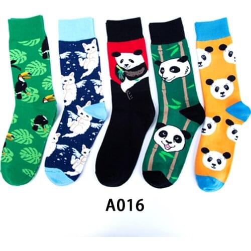 5 Pairs/Set Funny Womens Socks Multiple Styles Art Printing Cotton Men Harajuku Sock Fashion Designer Middle Tube Female Sock