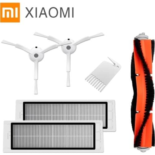 Robot Vacuum Cleaner Hepa Filter Main Brush For Xiaomi Mi 1 1S Roborock S5 S50 Max Mijia Vacuum Cleaner Accessories Side Brush