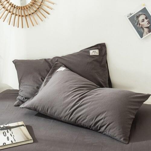 NEW 100% cotton 1PC yellow pillowcase for decorative soft Pillow Case Cover For Bedroom 30x50cm 48x74cm Home Textile Bedding Use