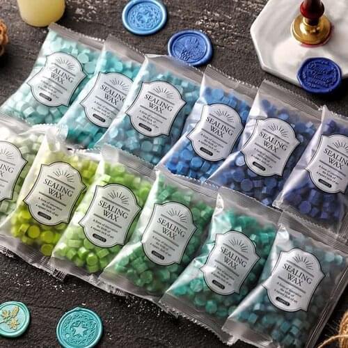 100pcs Sealing Wax Seal Beans Retro Wax Seal Beans Sealing Seal Wedding Wax Seal Ancient Sealing Wax Beans Stamp Making Tools