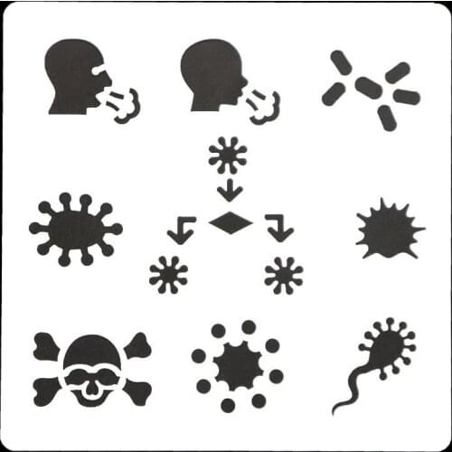 13*13 Creative Layering Stencils for Diy scrapbook/photo album Decorative Embossing coloring,painting stencil,home decor