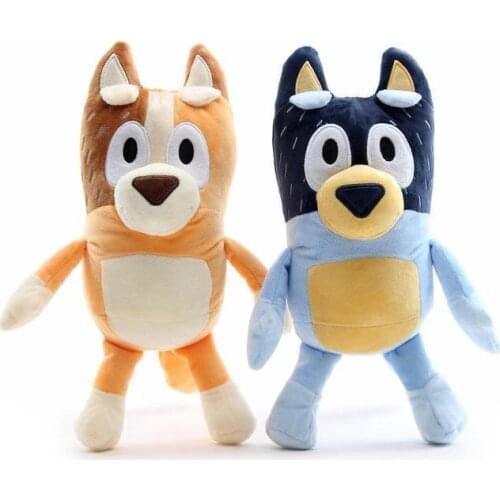 2Pcs 28CM Bluey Bingo Plush Toy Cute Soft Cartoon Bluey Family Stuffed Animals Dolls Baby Toys Kawaii Bluey Bingo Children Gift