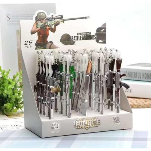 25pcs Creative Stationery Student Pen Toy Gun Gel Pen 0.5mm Full Needle Black Ink Pen School Supplies Office Supplies 0.5mm