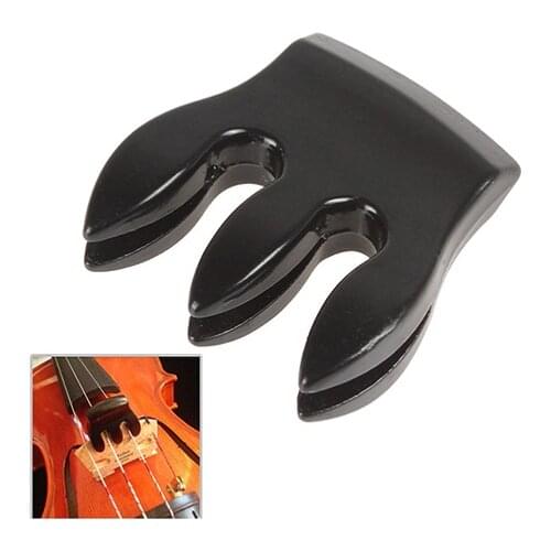 3 Prong Practical Metal Black Violin Mute Silencer Violin Parts Accessories violin mute metal