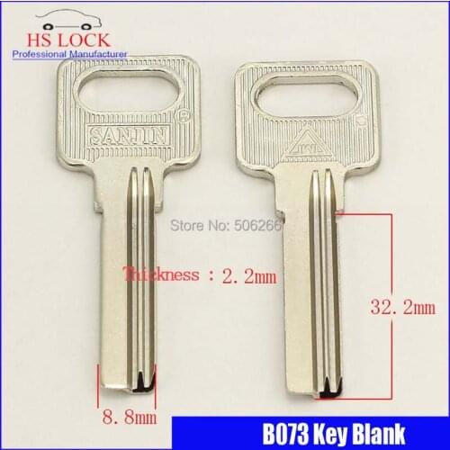 32mm left bath Anti-theft door key blank Civil key blank suit for Vertical key cutting machine keys embryo B073