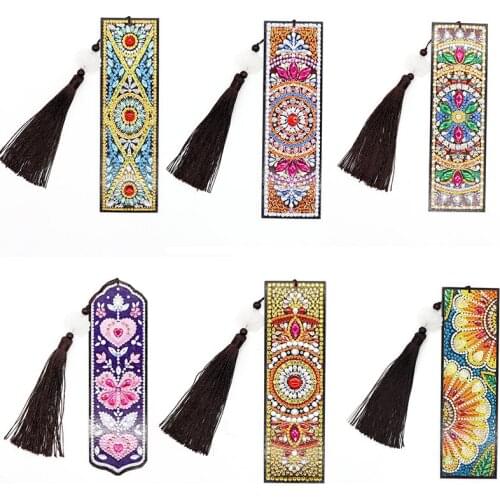 5D Diamond Painting Tassel Bookmarks Craft Decoration Special Shape Diamond DIY Bookmark for Books Handmade Gift