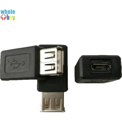 300pcs/lot USB Female Transfer Micro USB Female Adapter 5P Andrews Mobile Phone Mother To Mobile Power To USB Converter Head