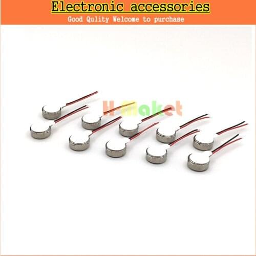 Free Shipping 0830 Vibration Pager Vibrating Vibrator Micro mobile Motor Vibrating dynamo 8mm x 3mm w/Leads 8x3 0803 8mmx3mm
