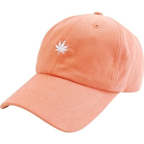 New Baseball Cap Womens And Mens Spring Summer Solid Color Leaves Embroidery Outdoor Sports Sun Shade Hat Hip Hop Caps TG0270