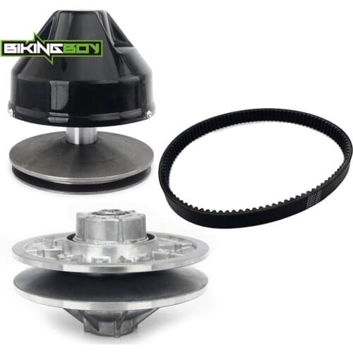BIKINGBOY Golf Carts Drive Driven Clutch + Belt For EZGO Gas 4 Cycle 91 92 93 94 OEM 23817-G1 26952-G01 26952-G02 26301-G03