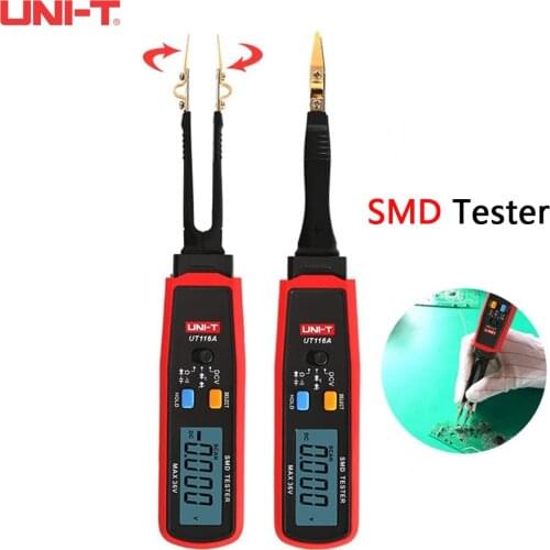 UNI-T UT116A UT116C Digital Multimeter For SMD Resistance Capacitance Diode (RCD) LED Zener DCV Continuity Battery Tester