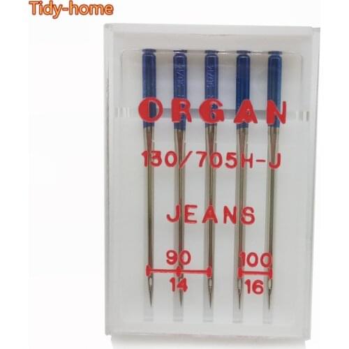 Quality ORGAN Jeans Needles Special Needle for Household Sewing Machine No.90 100 110 Sewing Needles